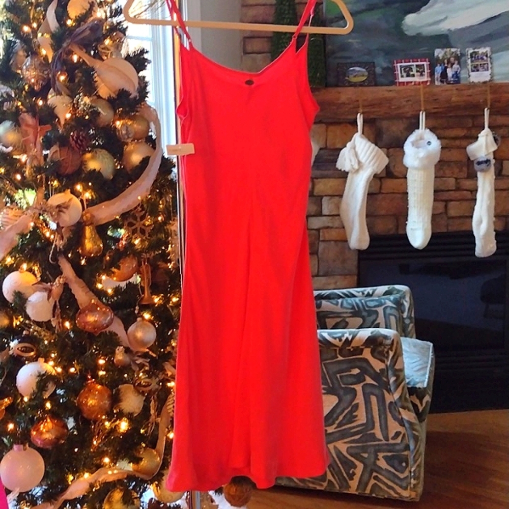 Pure Good Bridal Registry Coral Silky Sheath ⛱️ 🌞 NWT